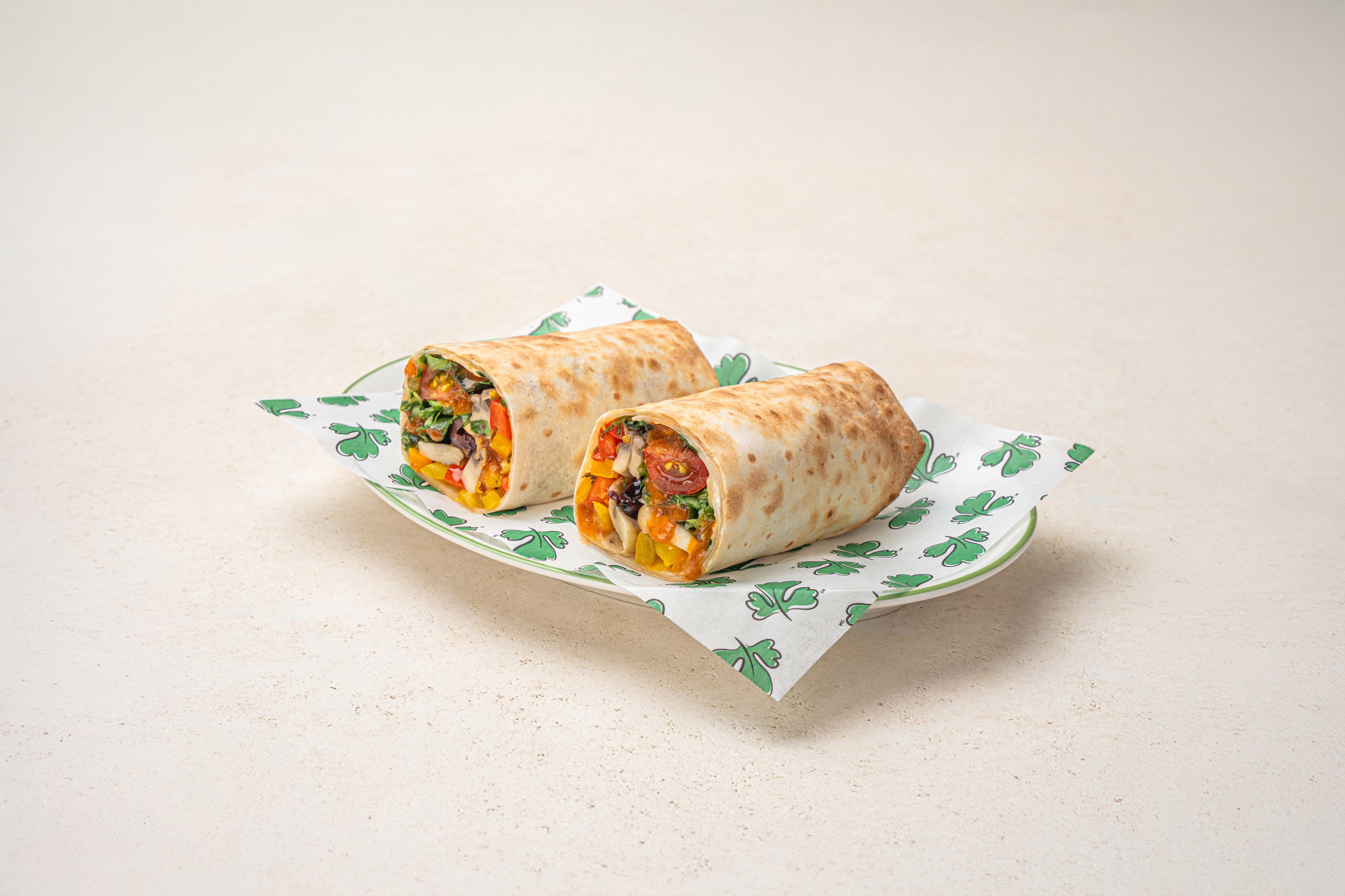 Mediterranean Vegetable Wrap
