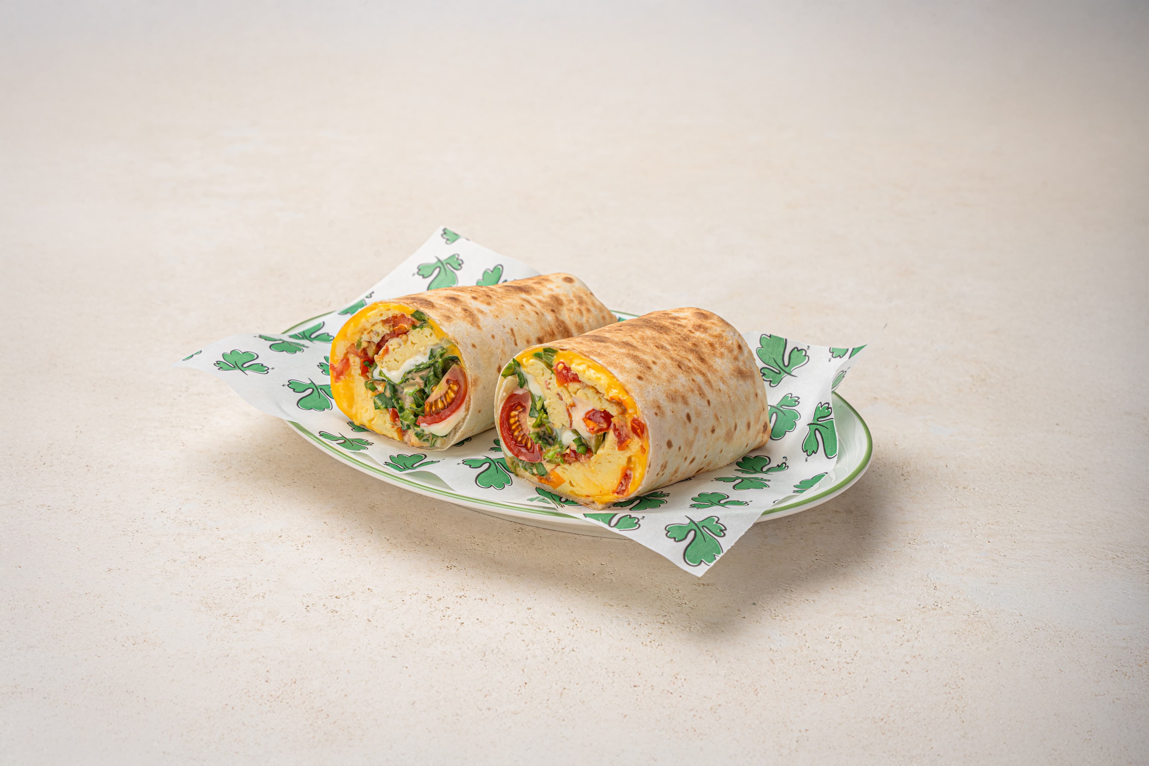 Vegetarian Omelette Wrap
