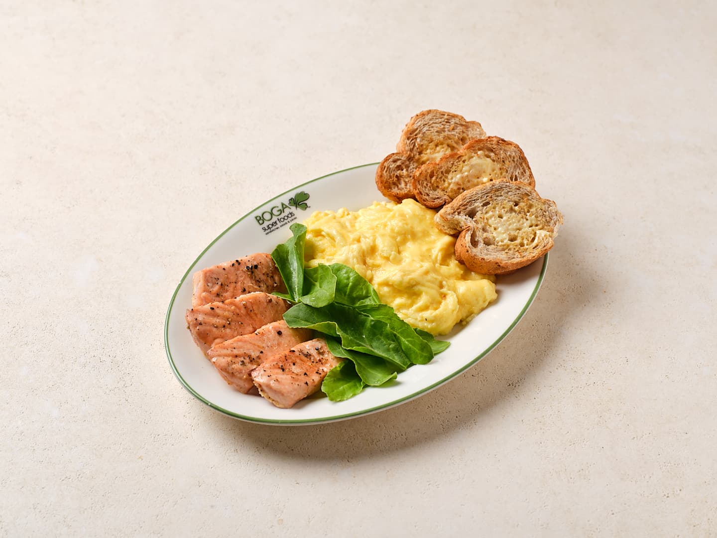 Scrambled Eggs with Salmon & Spinach