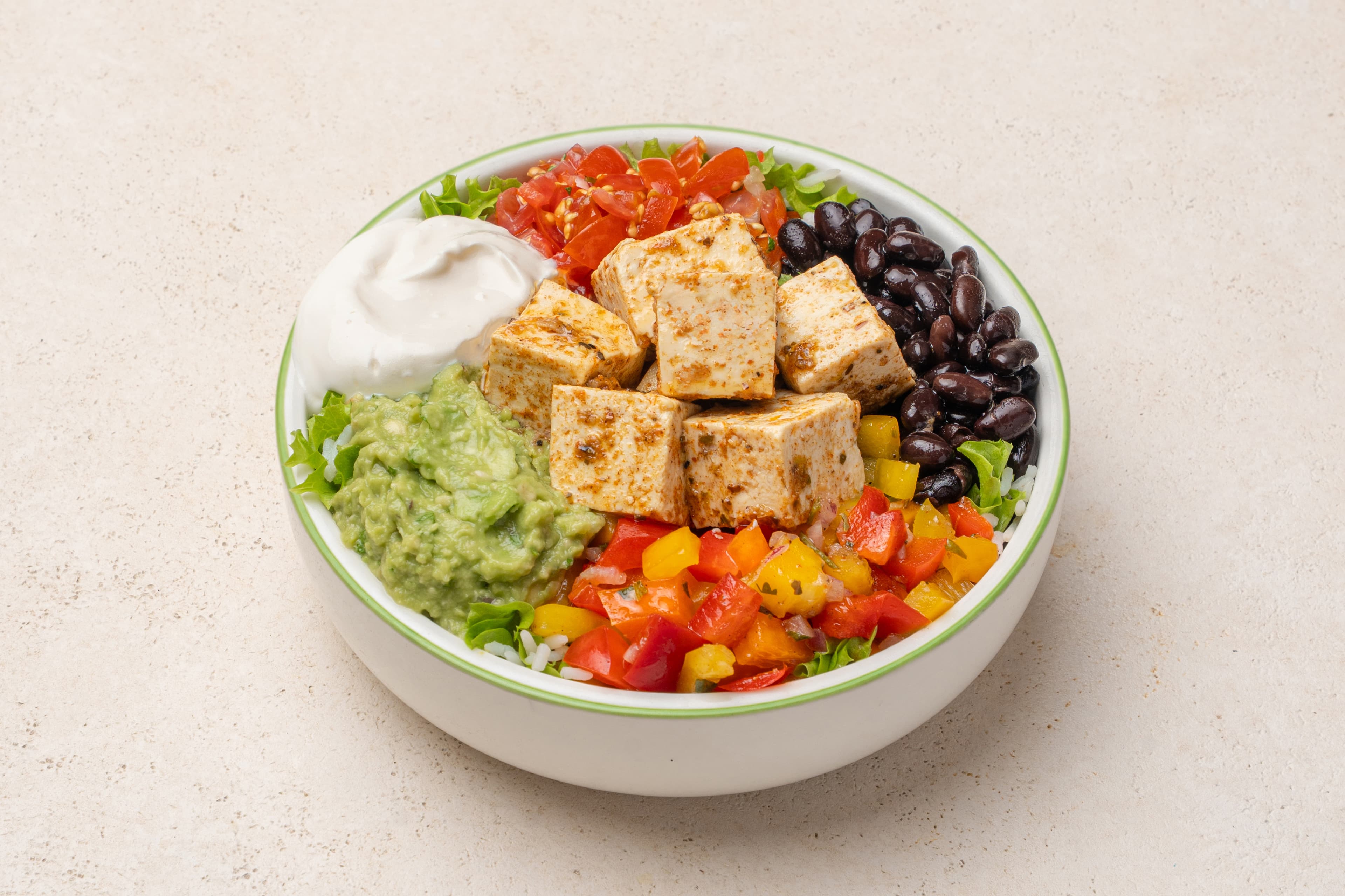 Mexicano Bowl with Paneer, Basmati Rice, & Spinach